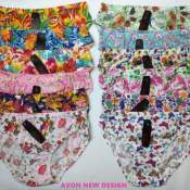 Ladies panty 12in1 printed100%cotton high quality