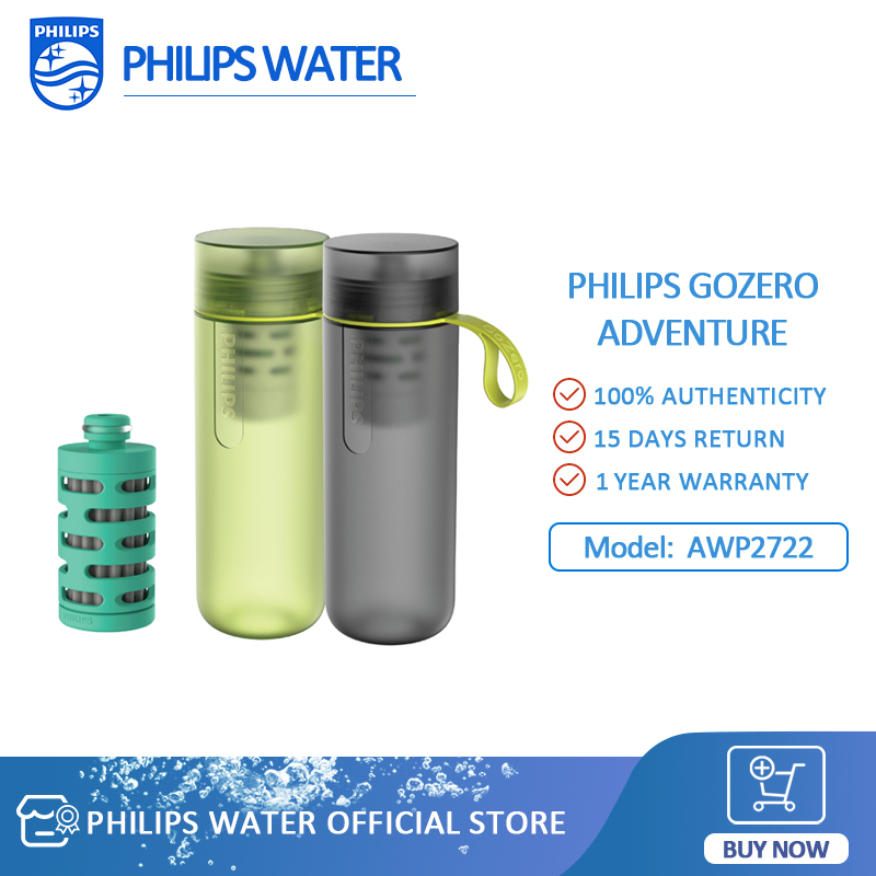 Philips Water GoZero Fitness Filters Replacement Filter Cartridge Active Bottle