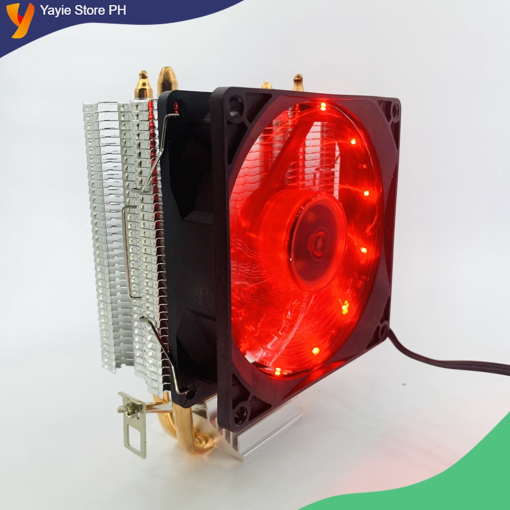 Heat Sink Fan Pipe HSF with Red LED for Intel and AMD Lazada PH