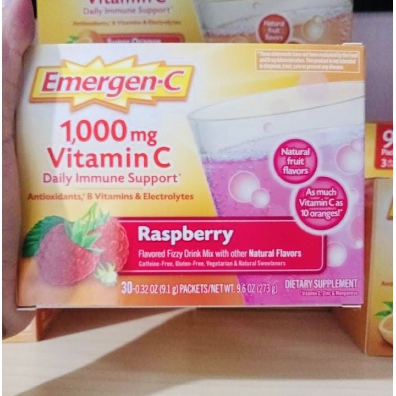EmergenC Vitamin C 1000mg Sold per pack of 30 per flavor Lazada PH