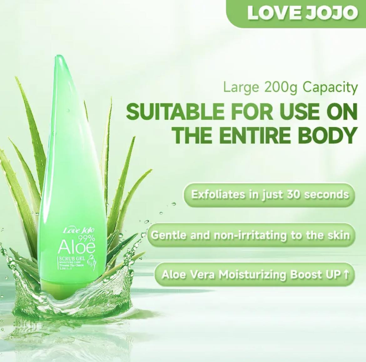 Love JoJO Aloe Scrub Gel 200g Capacity | Lazada PH