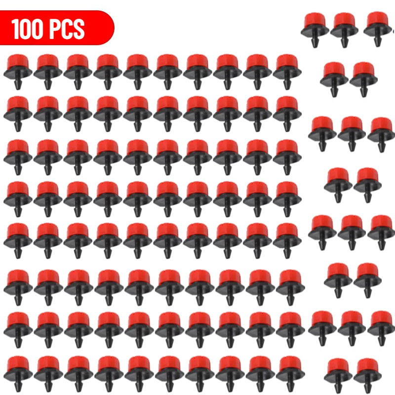 Testa Di Irrigazione A Goccia Rossa Regolabile A 8 Fori Per Irrigazione Automati - Foto 8