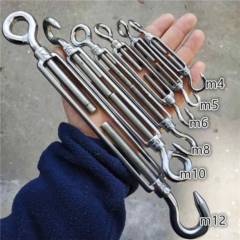 Stainless Steel Wire Rope Tensioner Buckle Adjustable Wire Rope Load ...