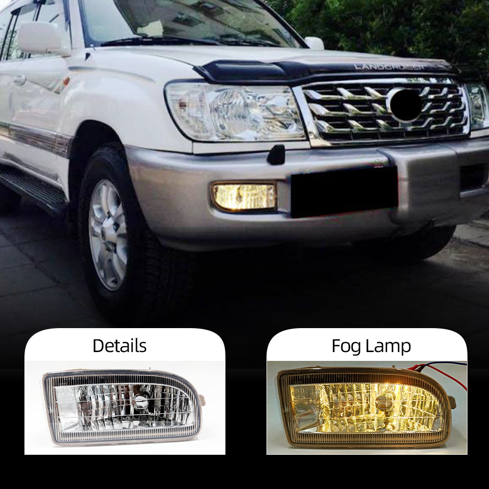 CSCSNL 1Set Fog Lights For Toyota LAND CRUISER 100 headlights LC100