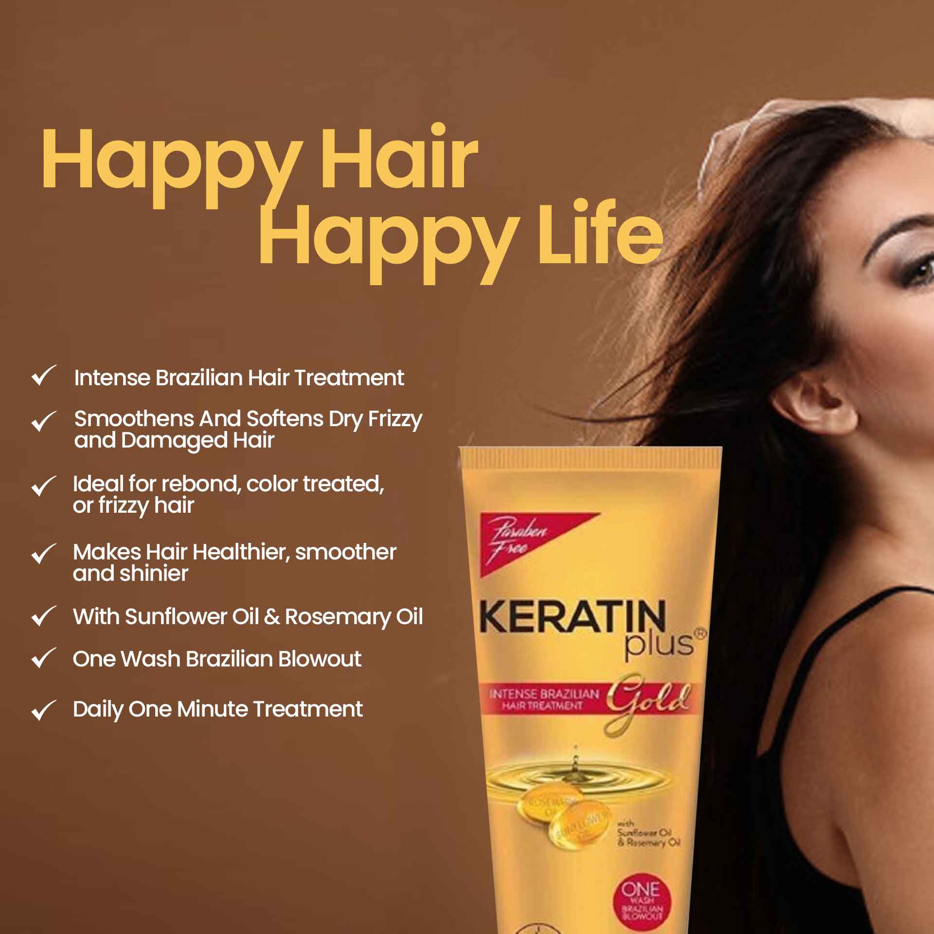 Keratin plus gold ヘアトリートメント12pcs - トリートメント