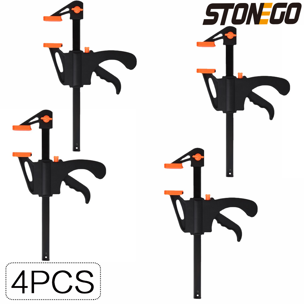 1 cái/4 cái kích hoạt bộ kẹp chế biến gỗ Thanh Kẹp Tiện ích công cụ tự làm tốc độ tay bóp nhanh chóng tháo bánh cóc Bộ kẹp chế biến gỗ