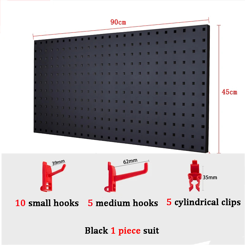 Tool Hanging Board Garage Wall Tool Rack Pegboard Shelf Tools Organiser Holder Wall Mounted 2622