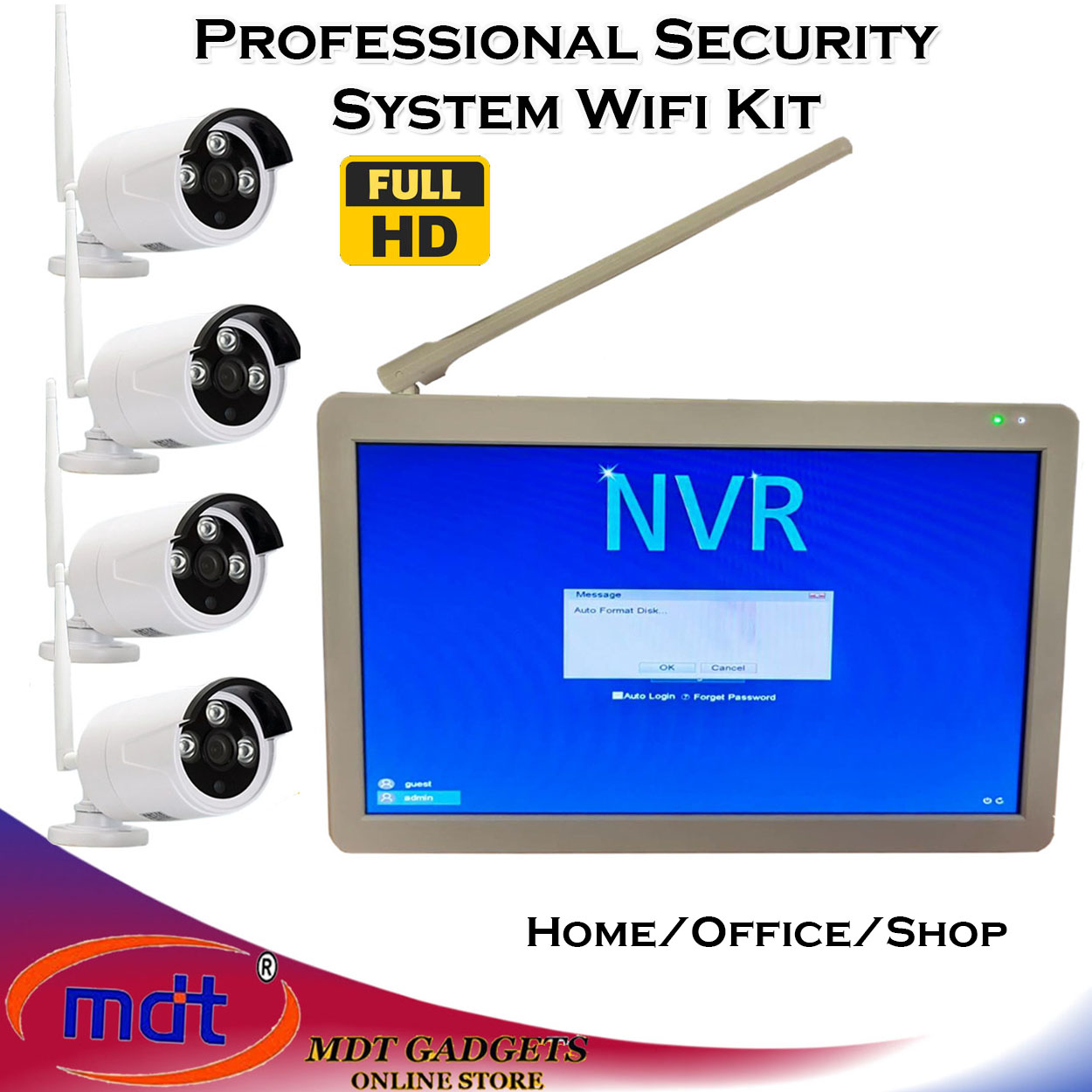 Wifi Kit Professional Security System HD Surveillance system Lazada PH