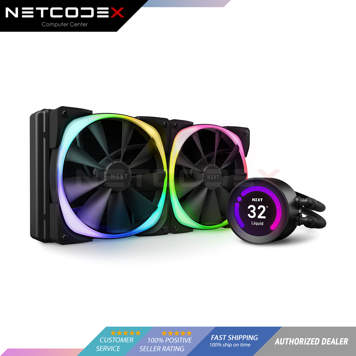 NZXT Kraken Z63 RGB 280mm Black **LGA 1700 bracket included** RL