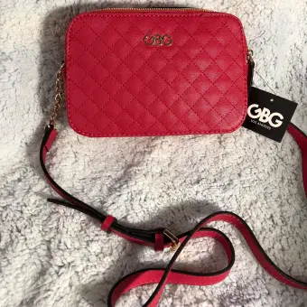 guess sling bag red