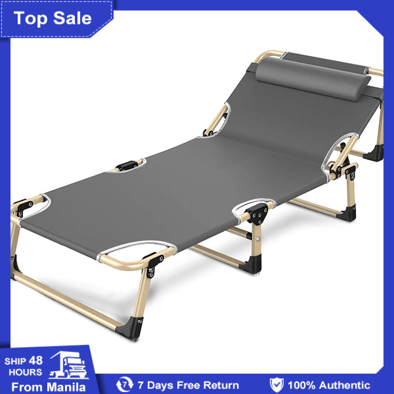 Folding Bed Protable Bed Outdoor Adjustable Family Nap Bed Office Recliner Lunch Break Bed Nap
