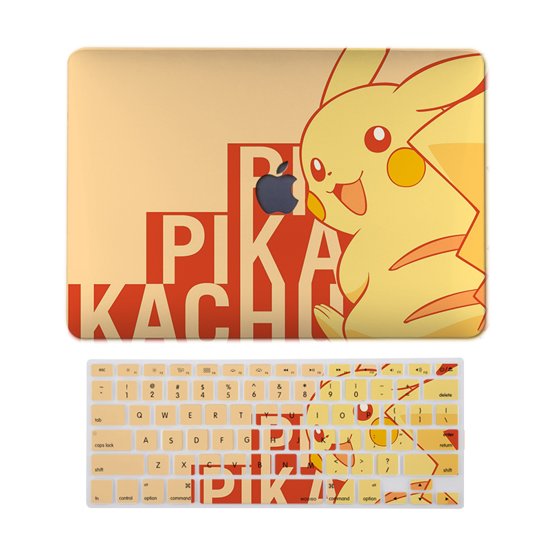 Ốp lưng pikachu pokemon macbook pro air 13 2020 a2338 m1 a2337 a2289 a2251 a2179 a1932 a1466 pro 16 a2141 pro 13 a2159 a1989 air 11 retina 12 13 a1502 ốp lưng cứng bảo vệ