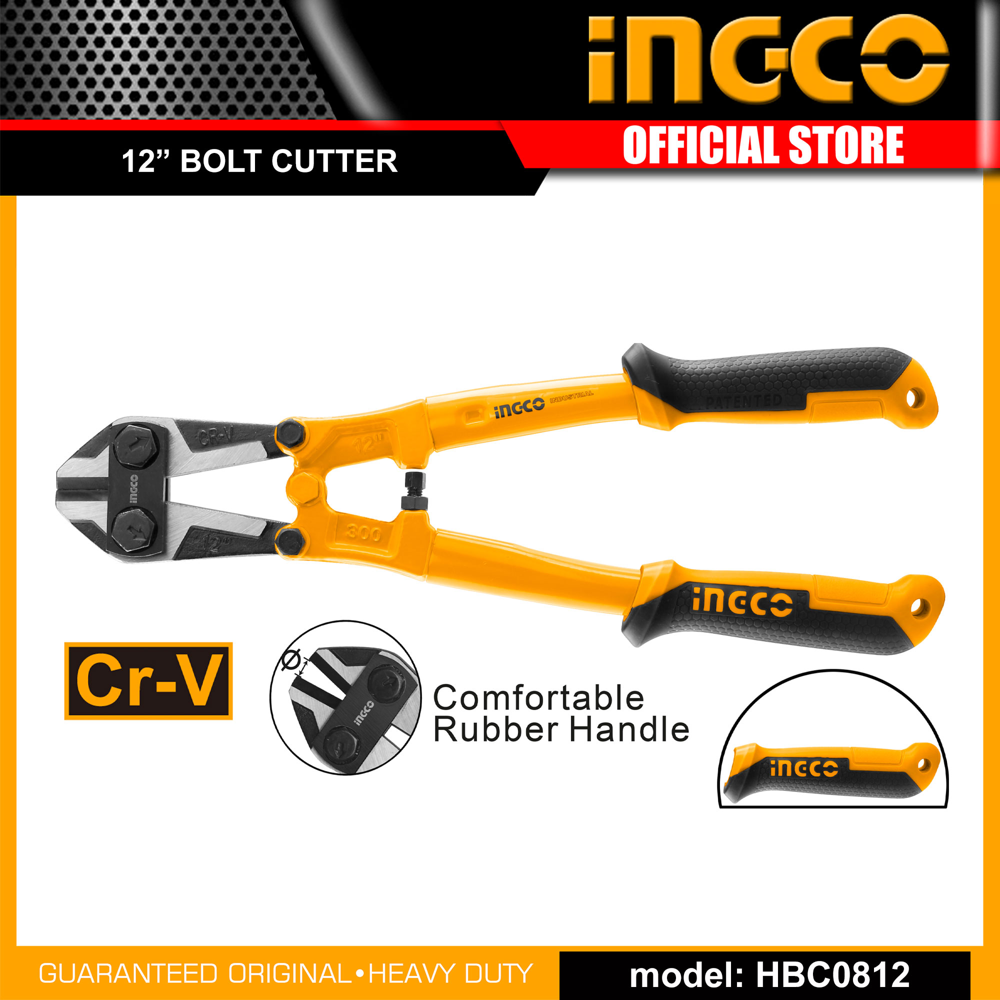 INGCO Bolt Cutter / Chain Wire Lock Cutter / Rebar Cutter 12" HBC0812 IHT Lazada PH