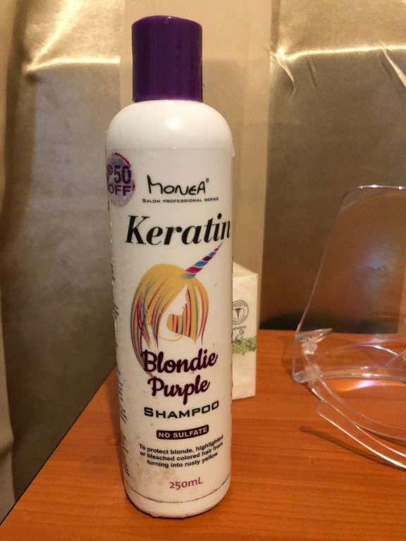 MONEA KERATIN BLONDIE PURPLE SHAMPOO AND CONDITIONER SET 250ML AND