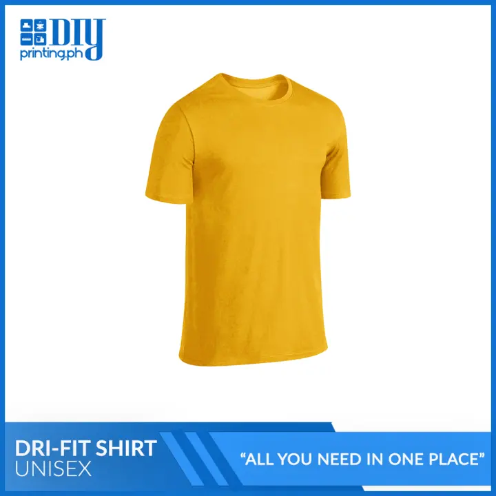 yellow dri fit shirt