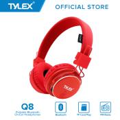 TYLEX Q8 Wireless On-Ear Headphones with Mic, FM, TF, AUX