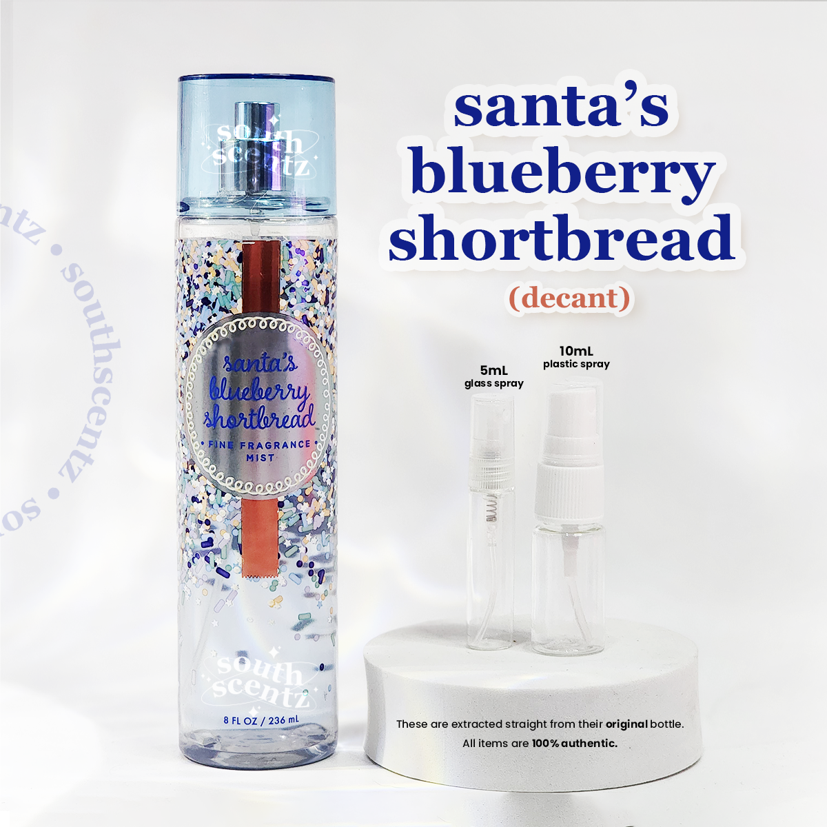 Santa's blueberry shortbread online body mist