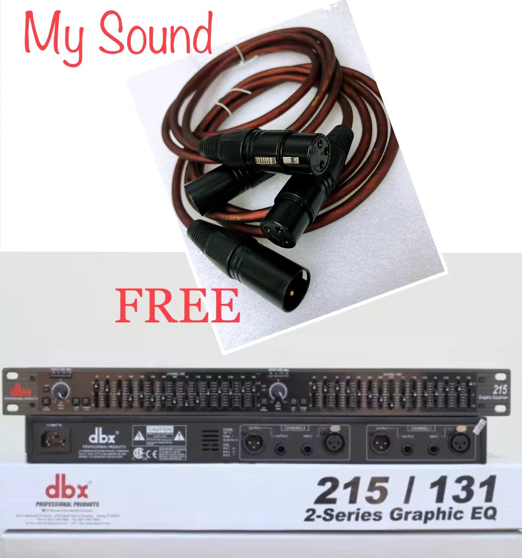 Equalizer DBX 215/131 2Series Graphic Equalizer FREE 1set XLR Male to