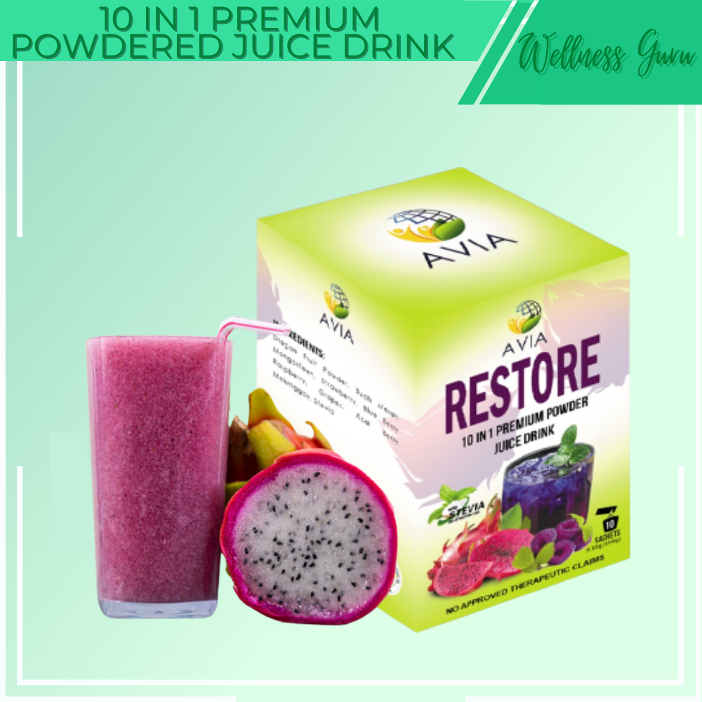 Original AVIA Restore 10 in 1 Premium Powder Juice Drink Lazada PH