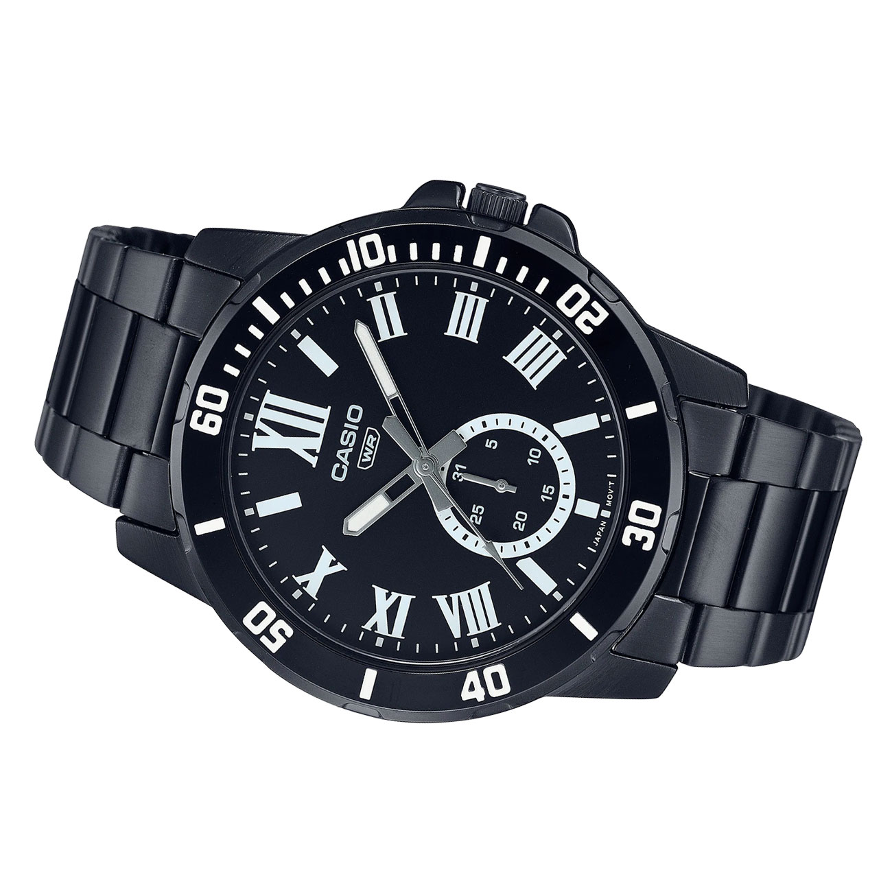 Casio (MTP-VD200B-1BUDF) Black Stainless Steel Strap Date Display Quartz  Watch for Men | Lazada PH