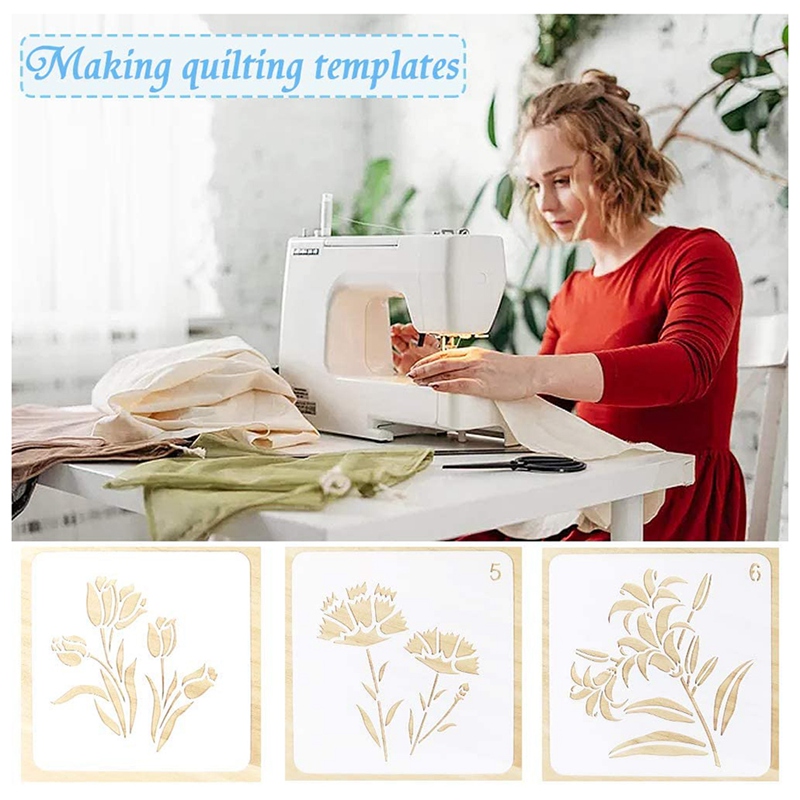 20Pcs Clear Mylar Stencil Sheets 12 inch Blank Stencil Material Sheets,for Compatible Cricut & Silhouette Cutting