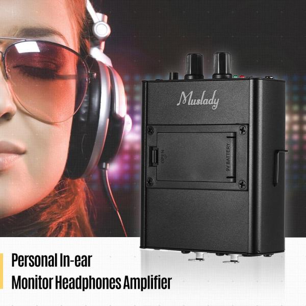 Muslady Personal In-ear Monitor Headphones Earphones Amplifier Amp with XLR Inputs 3.5mm Output Malaysia