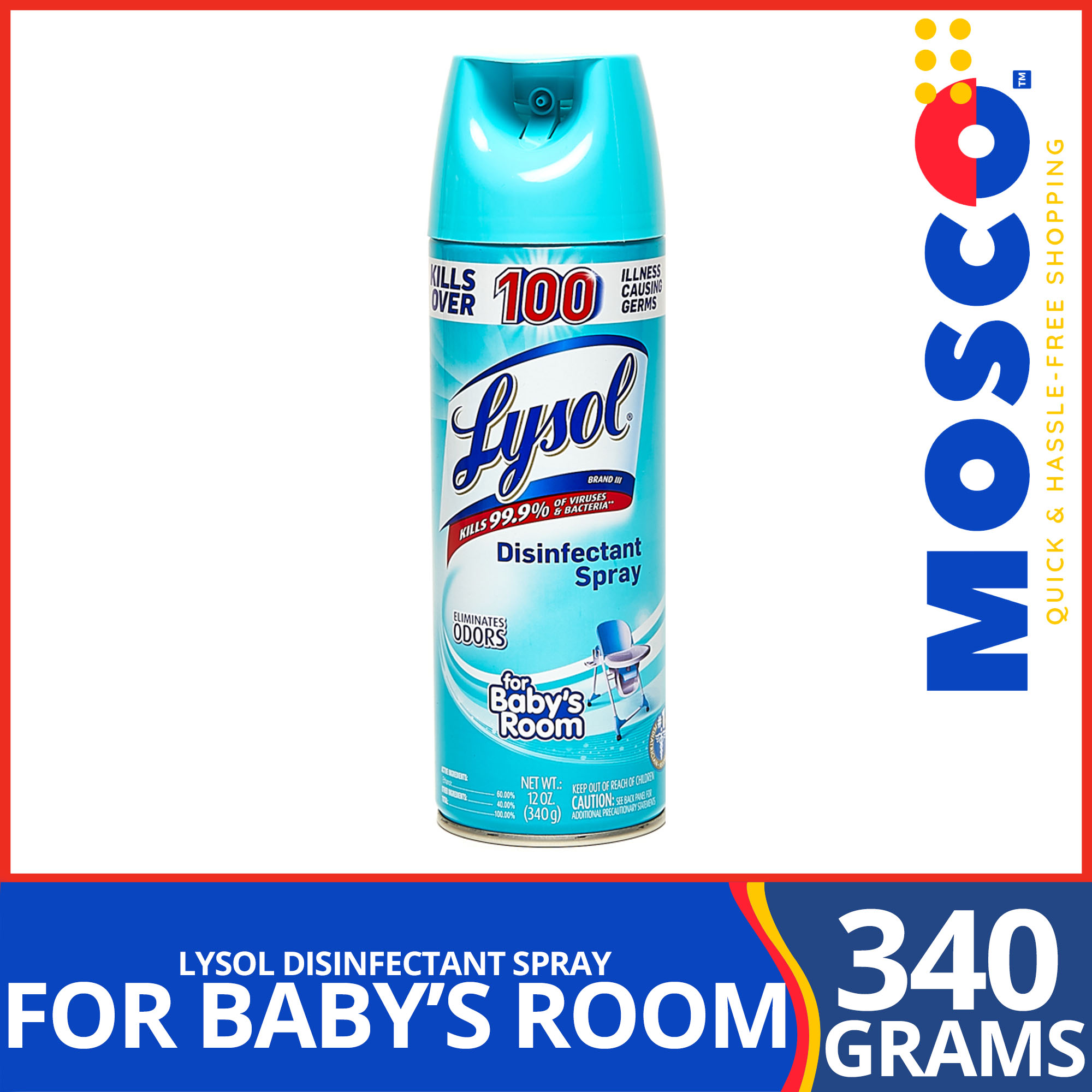 LYSOL Disinfectant Spray for Baby's Room 340g Lazada PH