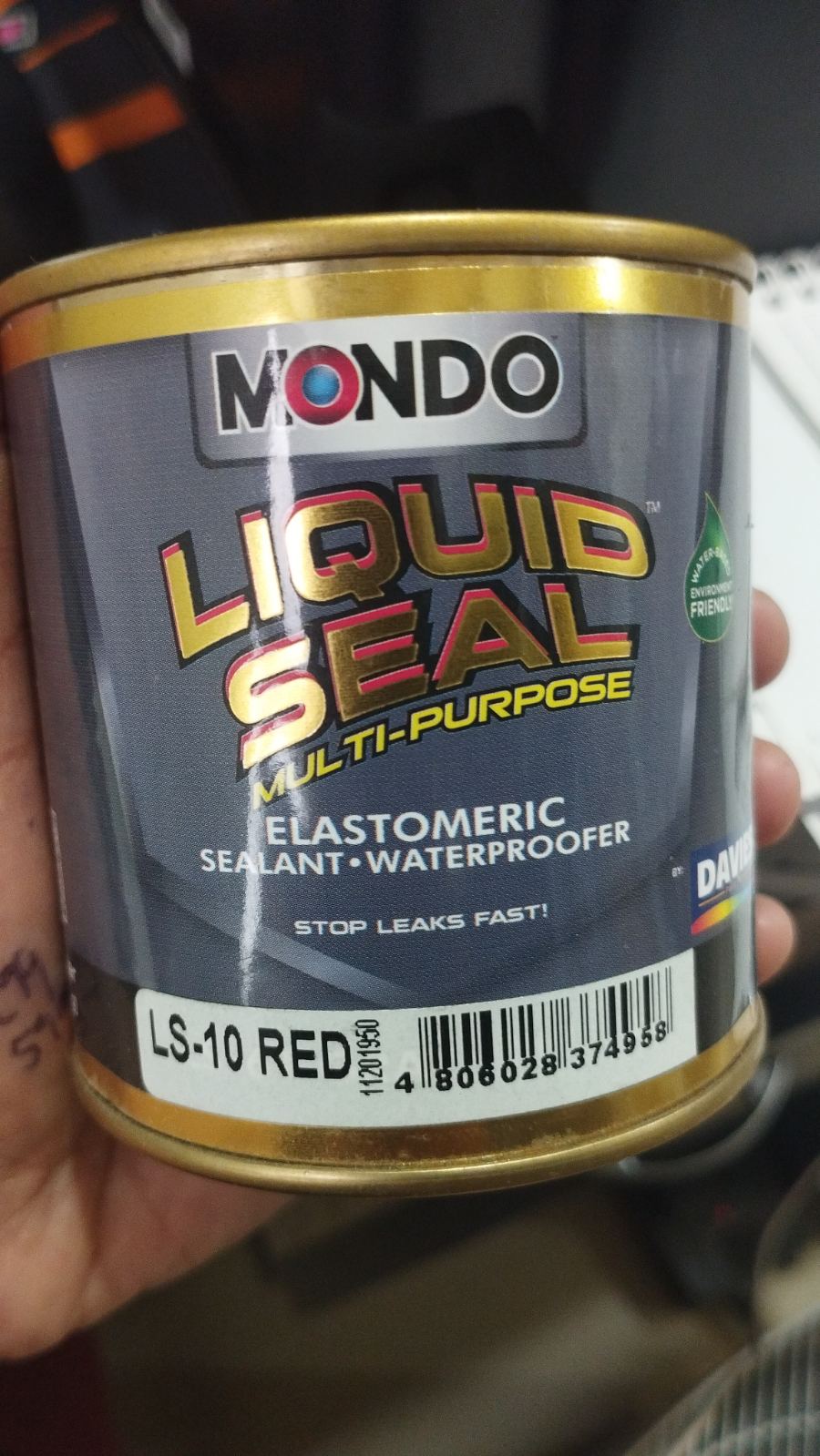 Davies Mondo Liquid Seal Elastomeric Sealant Waterproofer 1/4 Liter