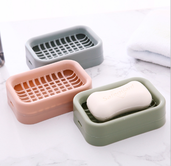 EVD Soap box bathroom shower soap box double drain bathroom storage box ...