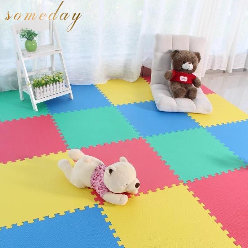 4pcs set Large Puzzle Rubber Mat 4 in 1 plain design big size puzzle