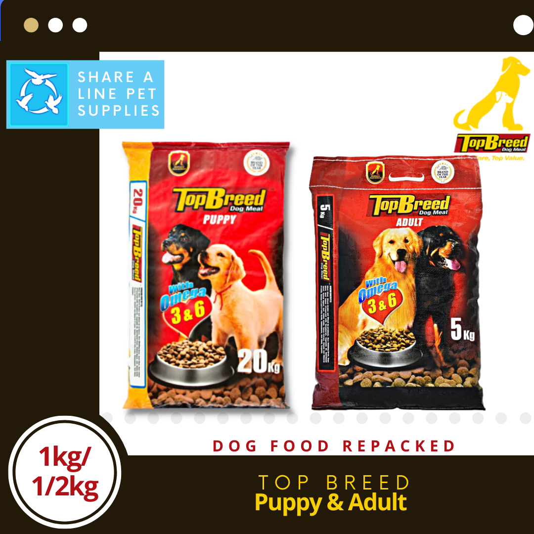 Top Breed Puppy & Adult Dog Food 1kg & 1/2kg REPACKED Lazada PH