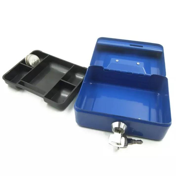 [Hot sales]☒ 【TIMI】Cash box/ Portable Money Secret Safe Box Lock Metal
