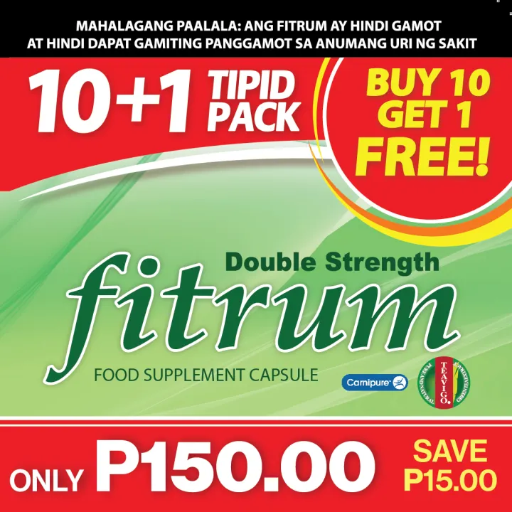 Fitrum Capsule 10 1 Promo Pack Lazada Ph
