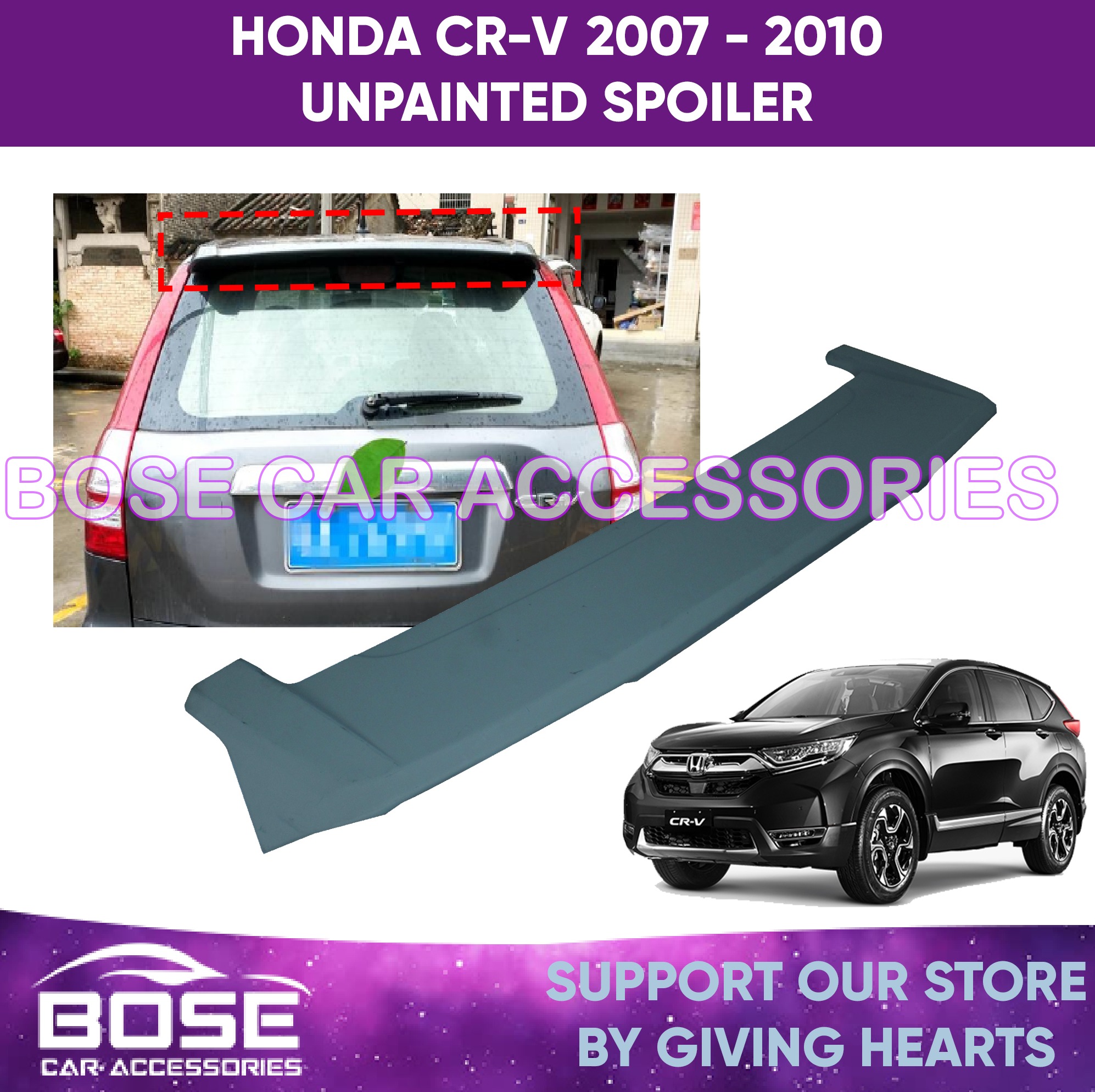 HONDA CR-V 2007, 2008, 2009, 2010 UNPAINTED SPOILER! CHOOSE YOURS ...