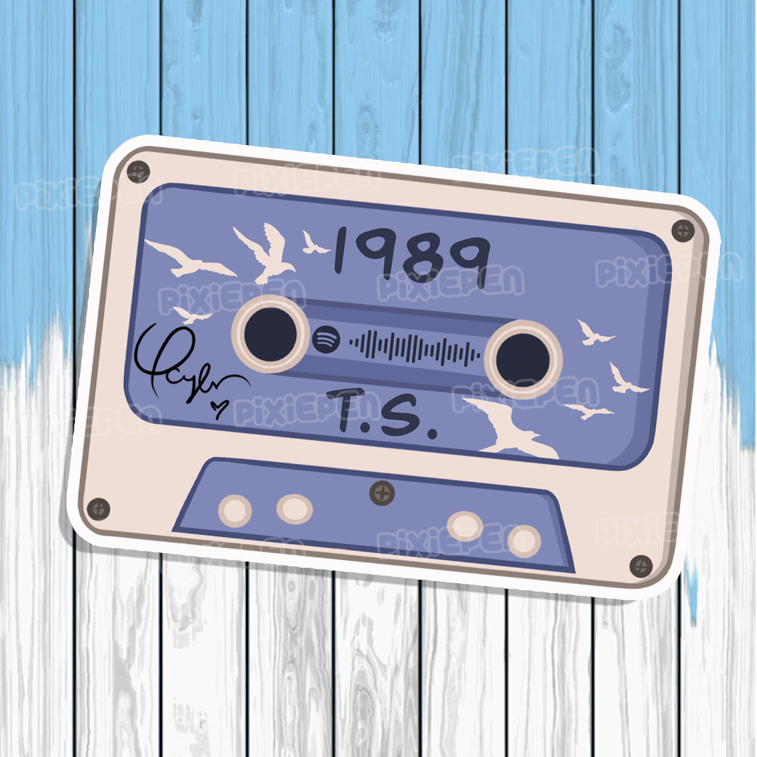 Taylor Swift Lover Spotify Code Cassette Tape Sticker -  Sweden