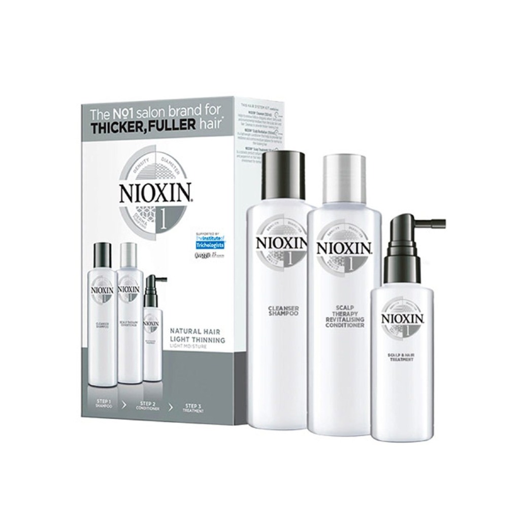 NIOXIN System Kit 1 for Hair Loss Shampoo 150ml, Conditioner 150ml