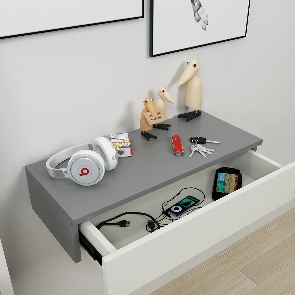 modern minimalist bedside table bedside tables with drawers Modern wall mounted bedside table