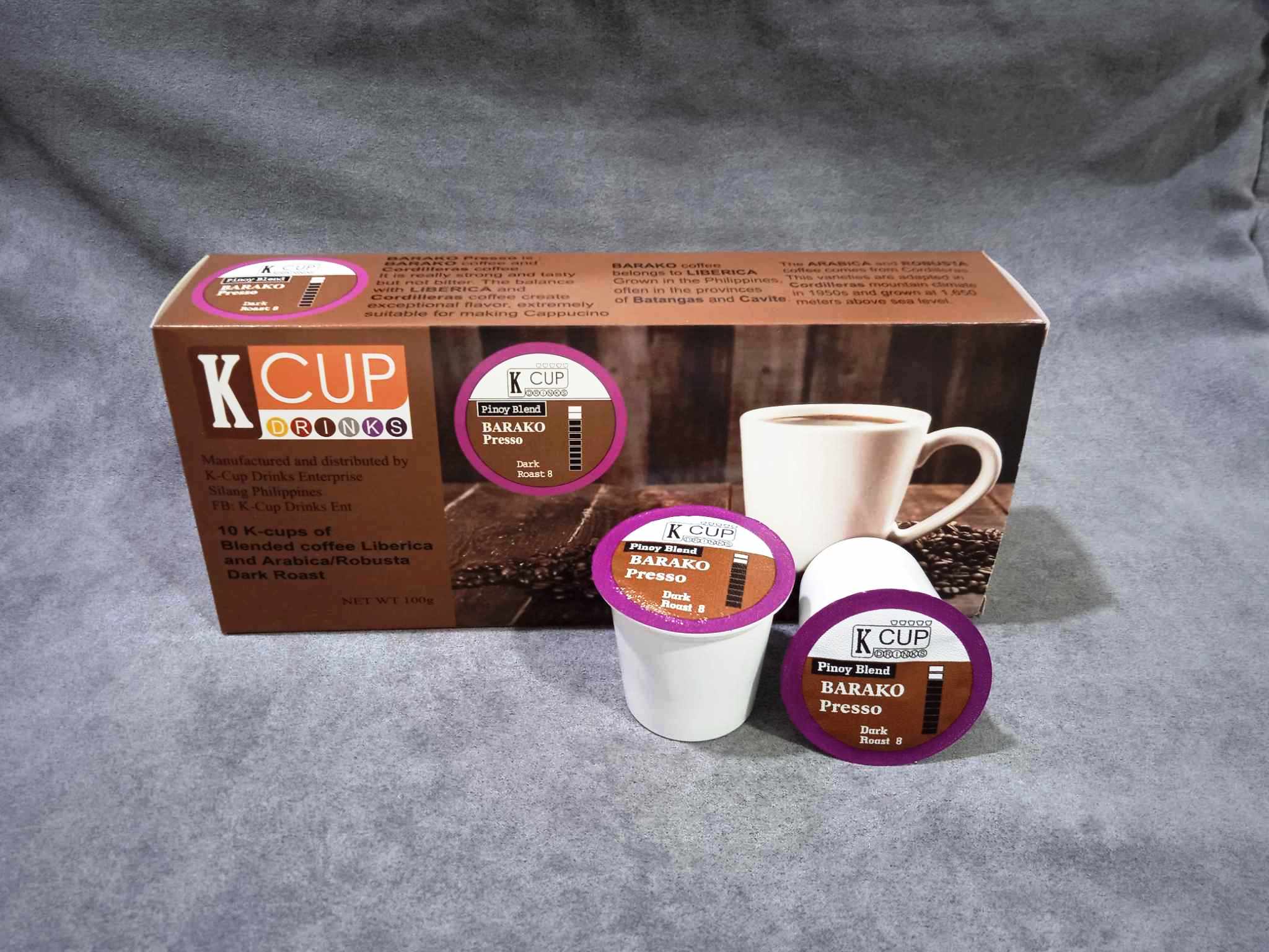BARAKO Presso Blend coffee 10 keurig k-cup pods (Dark roast) Dark