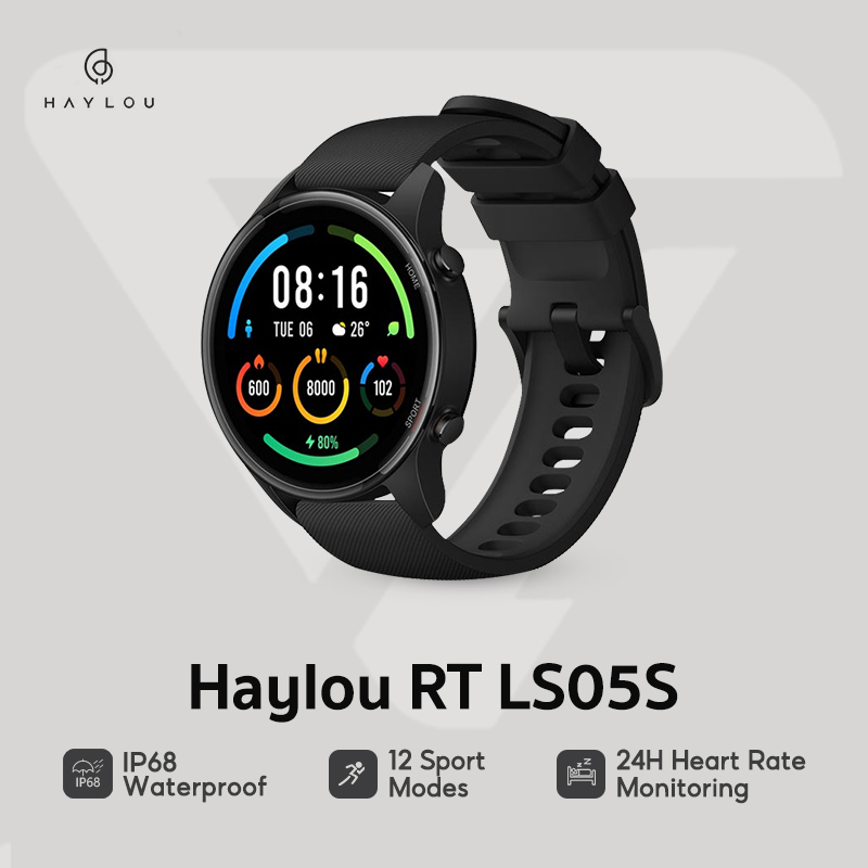 Haylou RT LS05S Smart Watch IP68 Waterproof Heart Rate Sleep Monitoring  1.28' TFT Touch Screen | Lazada PH