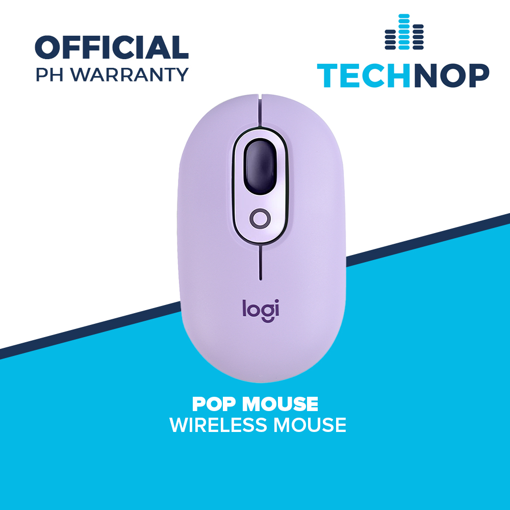 Logitech POP Wireless Mouse with Emoji Button Function