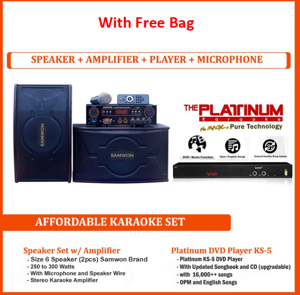 With Free Bag The Platinum Karaoke Set KS5 Karaoke 16,000 Songs