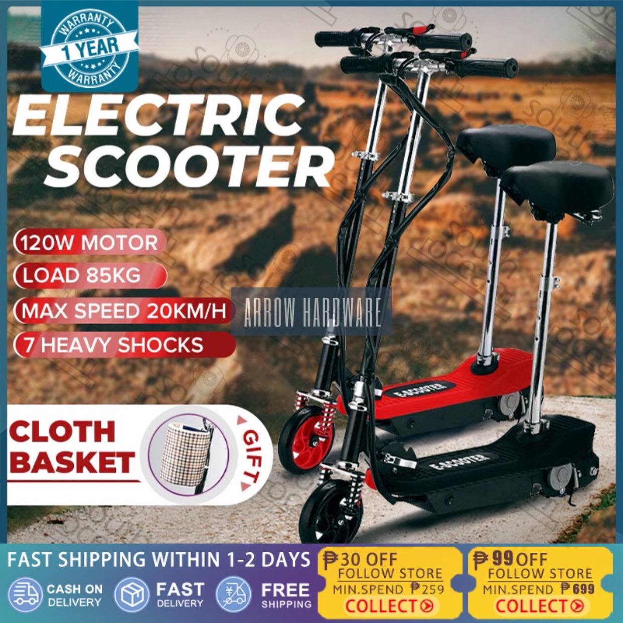 Outdoor Electric scooter for adults kids Teens Adjustable Seat Scooter