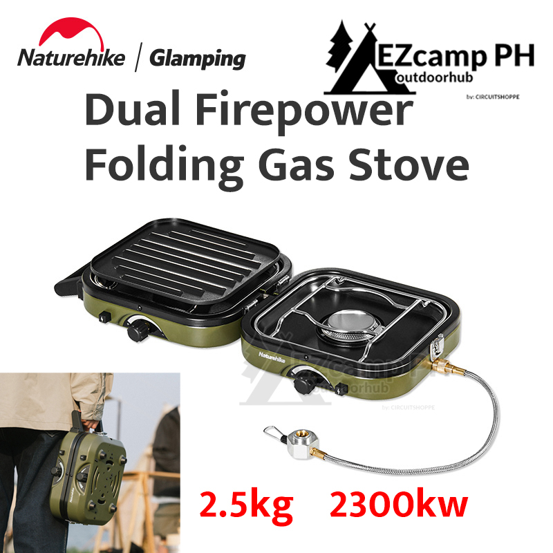 Naturehike Double Butane Gas Stove Outdoor Camping Portable Folding