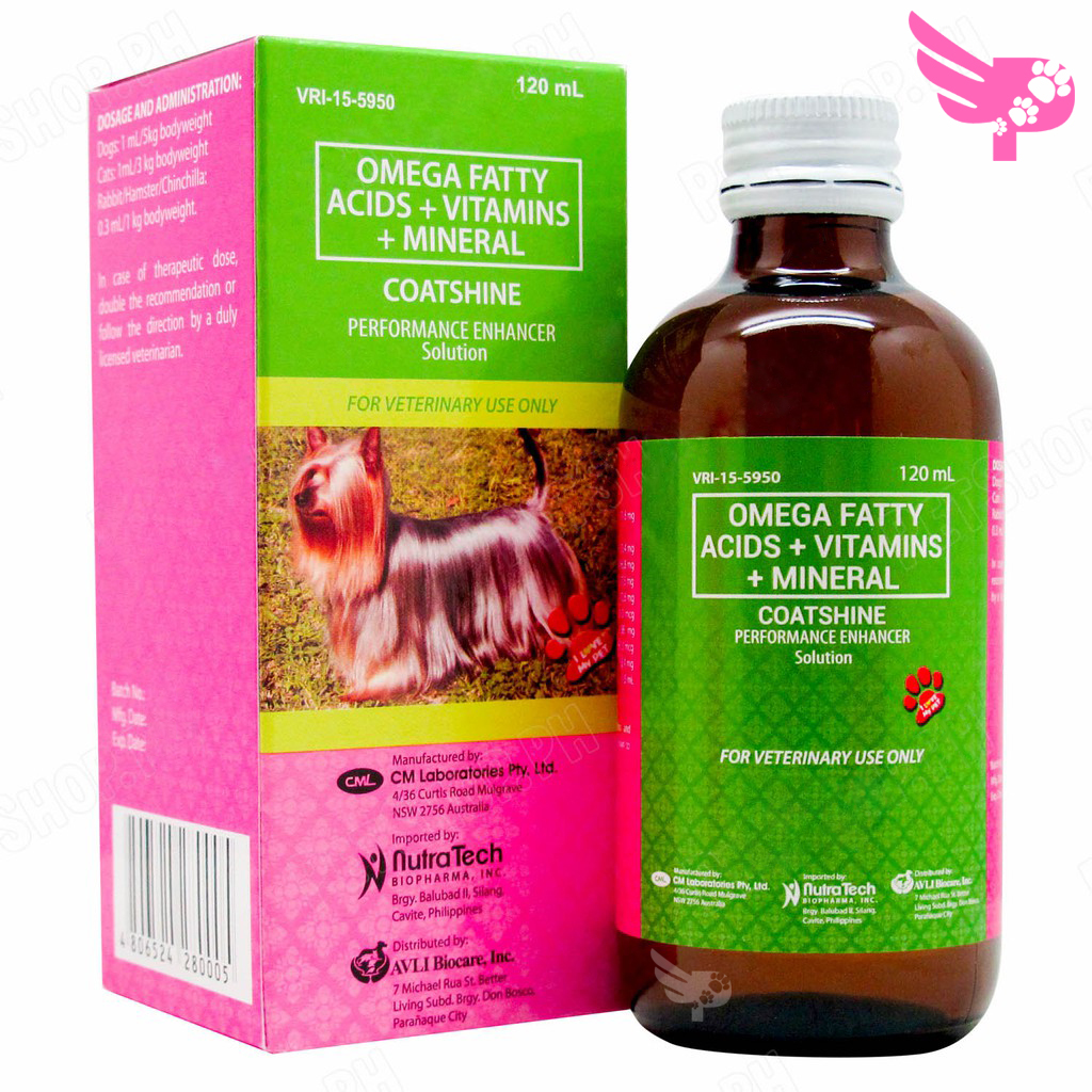 Coatshine 120ml NutraTech Vitamins for Pets petpoultryph Lazada PH