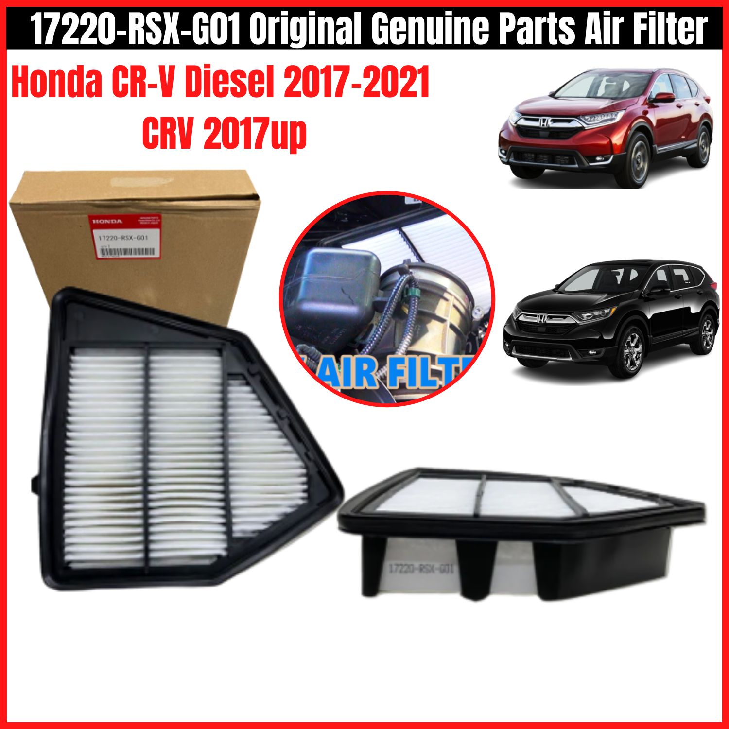17220RSXG01 Original Genuine Parts Air Filter Honda CRV Diesel 20172021 CRV 2017up Lazada PH