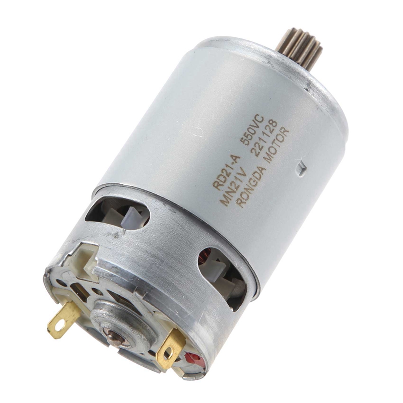 Rs550 dc motor 8.2mm 14 teeth gear mini motor 21v 29800rpm electric saw motor for reciprocating rechargeable hand saw