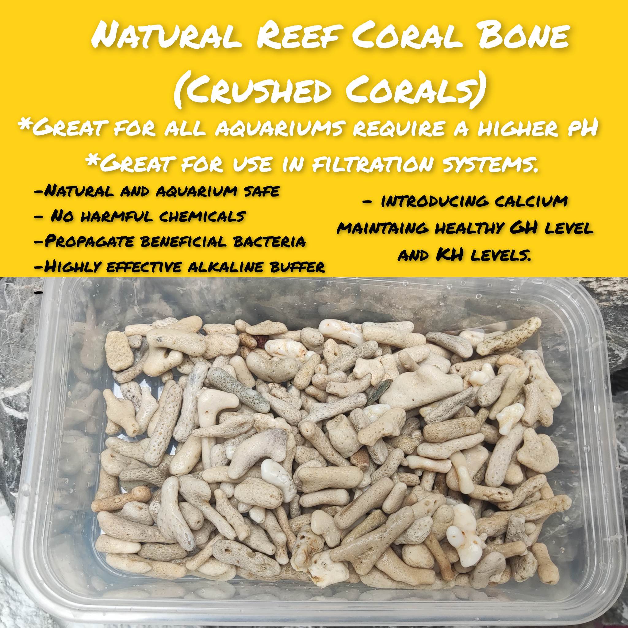 2kilo Natural Reef Coral Bone(Crushed Corals) Lazada PH