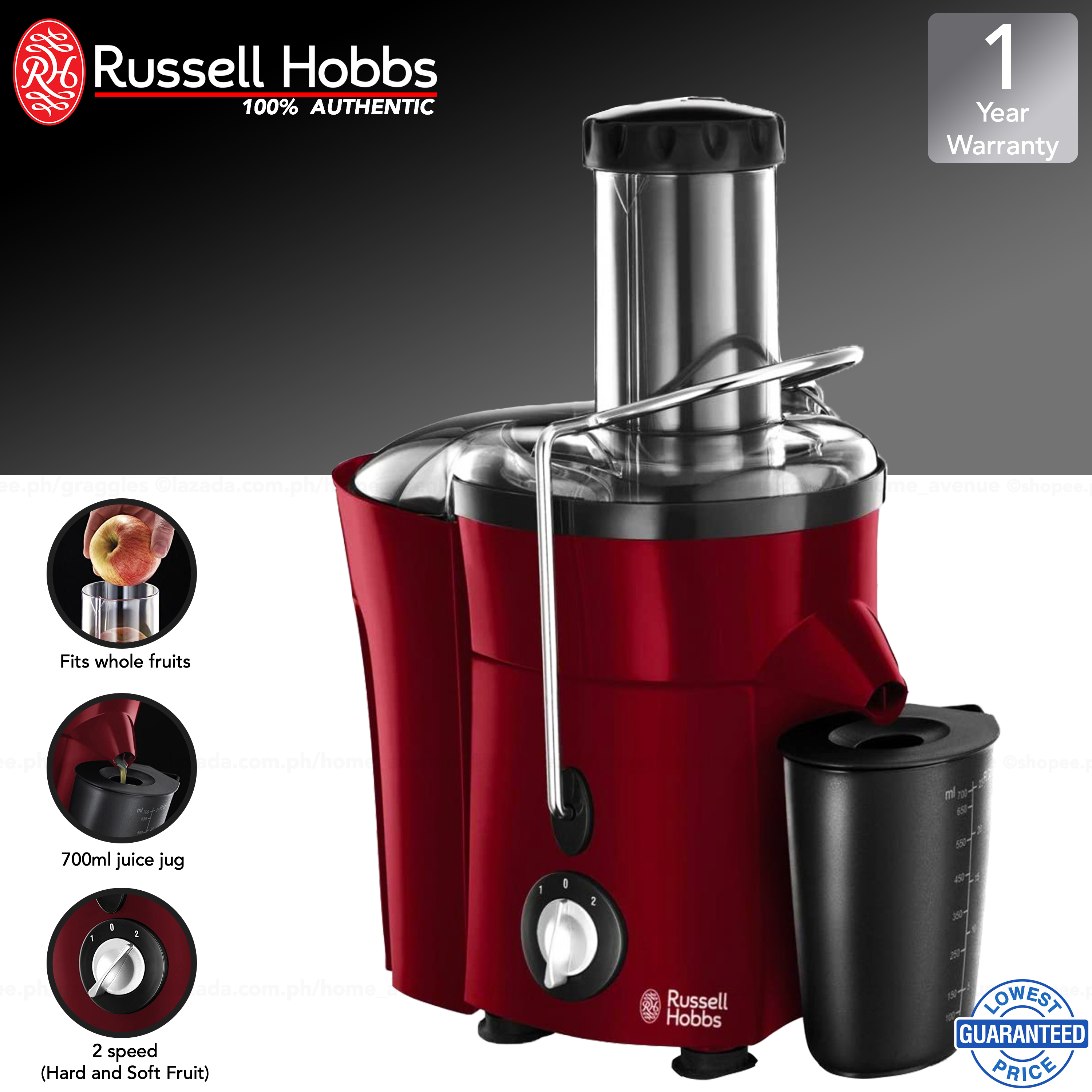 Russell Hobbs 2L Desire Juice Extractor 2036656 Lazada PH