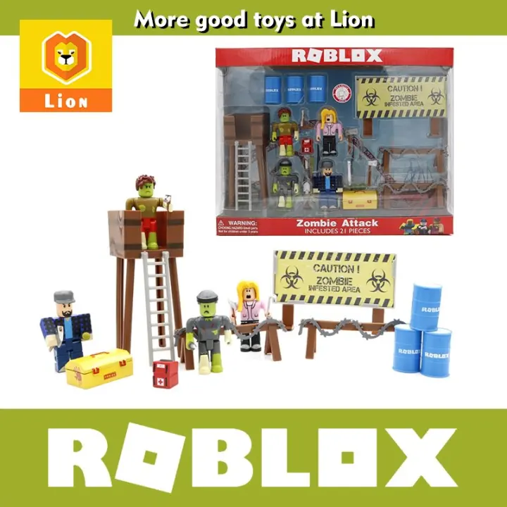 Roblox Zombie Attack Playset 4pcs Pack 7cm Pvc Suite Dolls Boys Toys Model Figurines For Collection Christmas Gifts For Kids Lazada Ph - roblox zombie colors