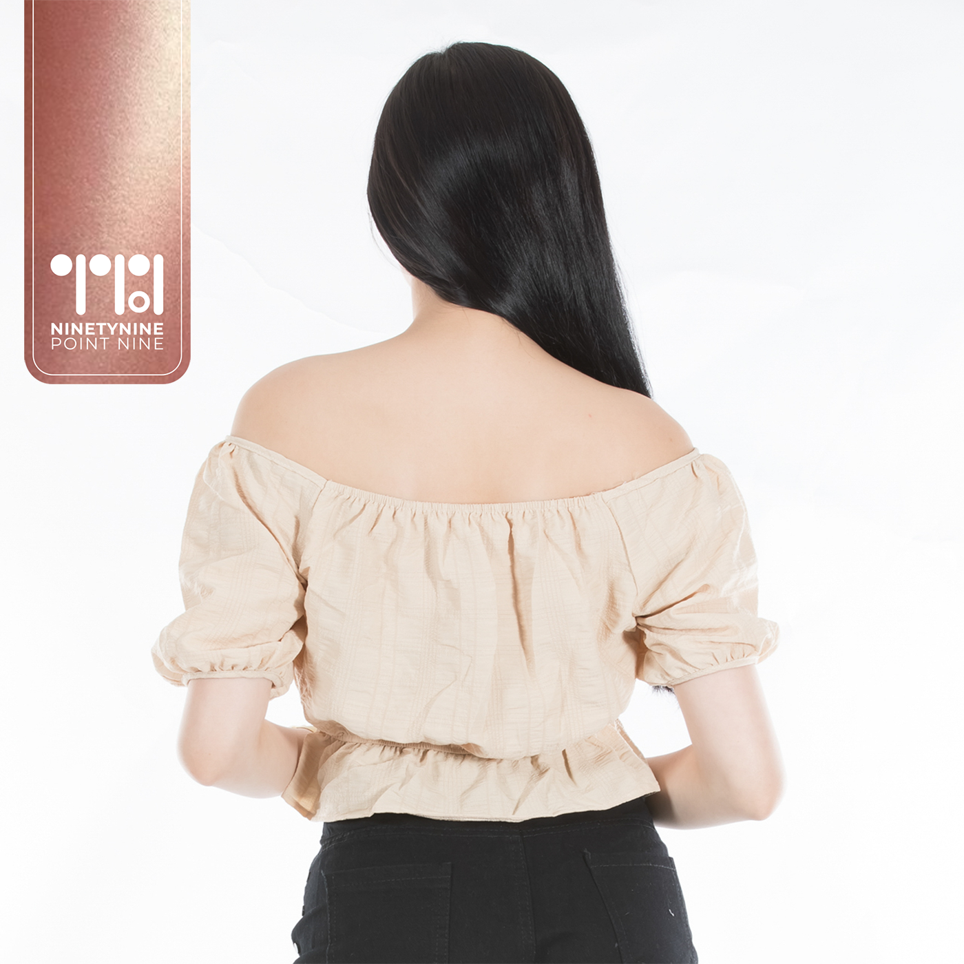 99.9 Off-Shoulder Garter Hem Cropped Top for Women [19170] | Lazada PH